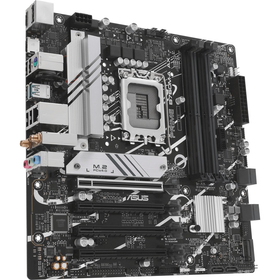 Asus Prime PRIME B760M-A AX Desktop Motherboard - Intel B760 Chipset - Socket LGA-1700 - Micro ATX - Image 2