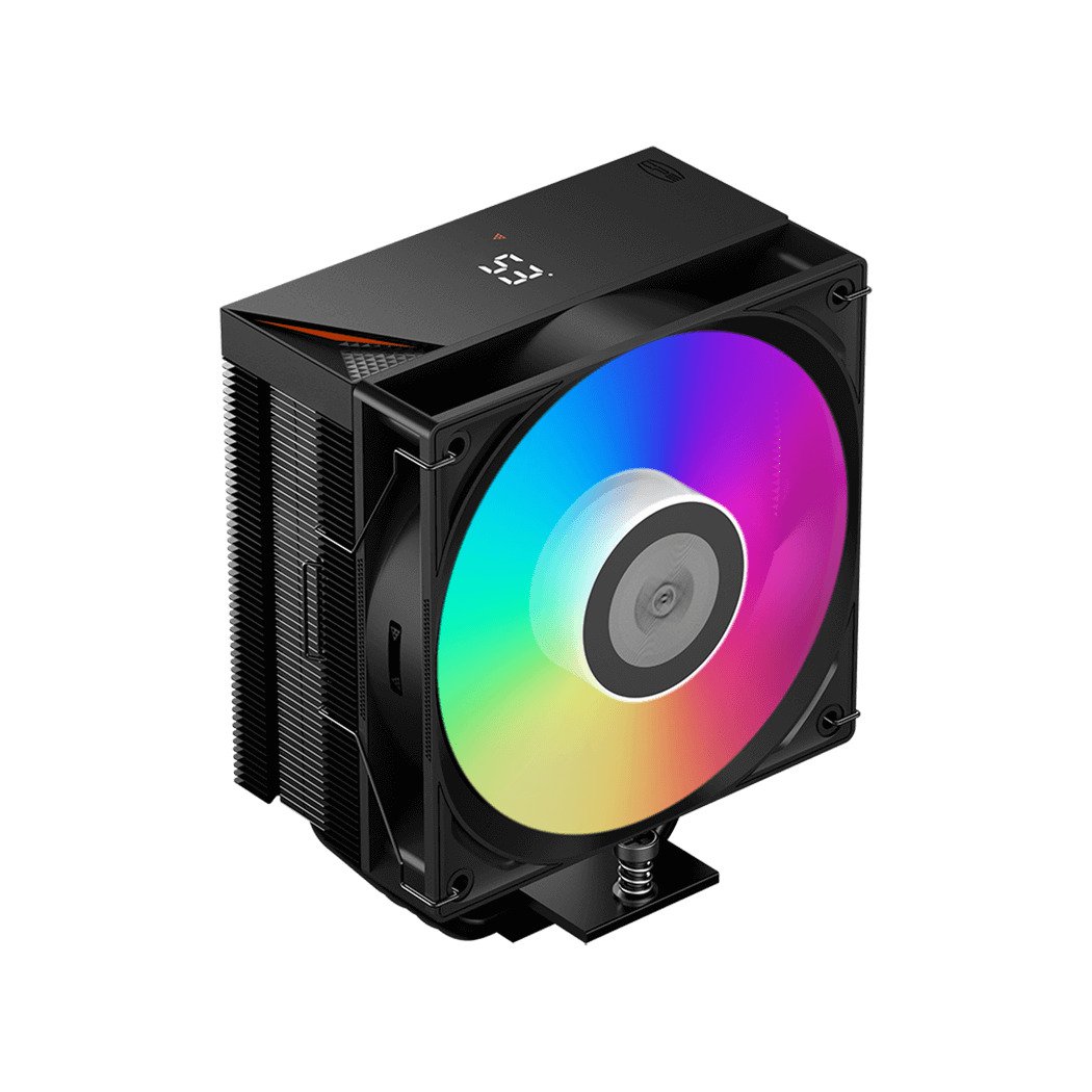 PCCOOLER RT500 Digital ARGB 5-Heatpipe Tower Air Cooler with Smart Digital Monitor