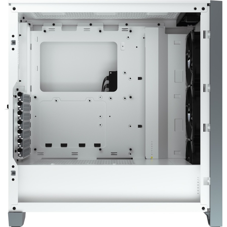 Corsair iCUE 4000X RGB Tempered Glass Mid-Tower ATX Case - White - Image 8