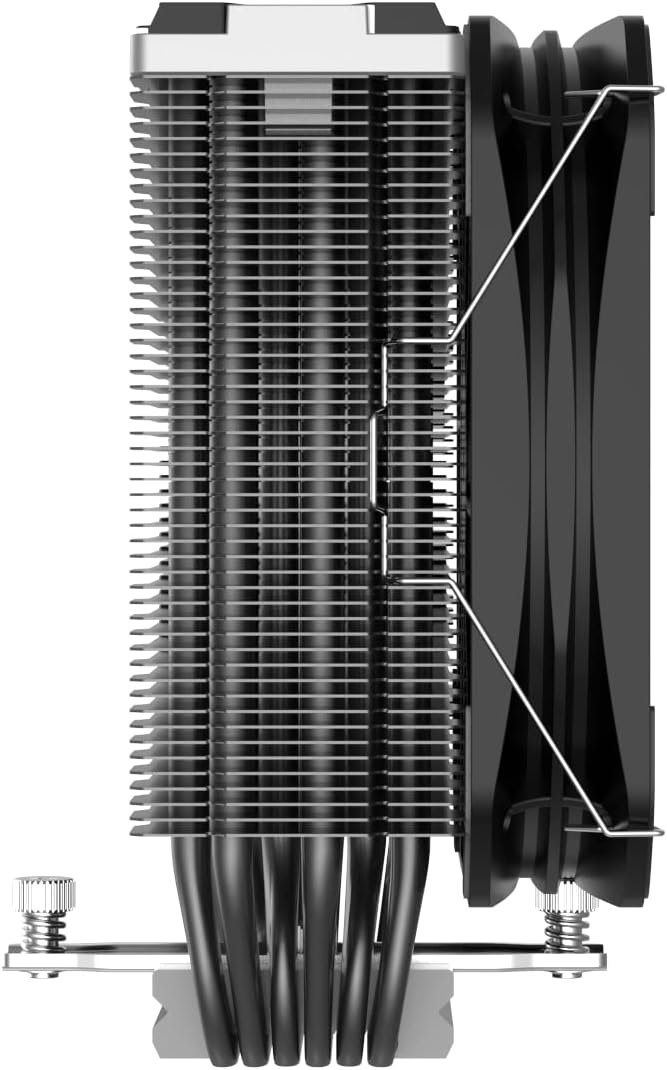 PCCOOLER K6BK High Performance CPU Cooler Aluminum 130 mm Luxury Black - Image 1