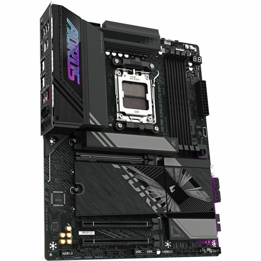 GIGABYTE Ultra Durable X870E AORUS ELITE Gaming Motherboard - AMD X870E Chipset - Socket AM5 - ATX - Image 3