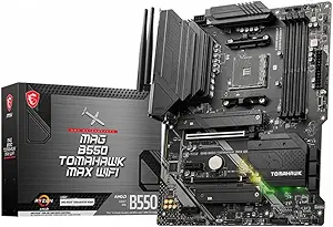 MSI MAG B550 TOMAHAWK MAX WIFI Desktop Motherboard - AMD B550 Chipset - Socket AM4 - ATX