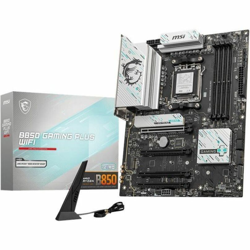 MSI B850 GAMING PLUS WIFI Gaming Desktop Motherboard - AMD B850 Chipset - Socket AM5 - ATX - Image 3
