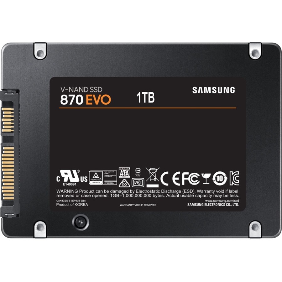 Samsung 870 EVO MZ-77E1T0E 1 TB Solid State Drive - 2.5" Internal - SATA (SATA/600) - Image 1