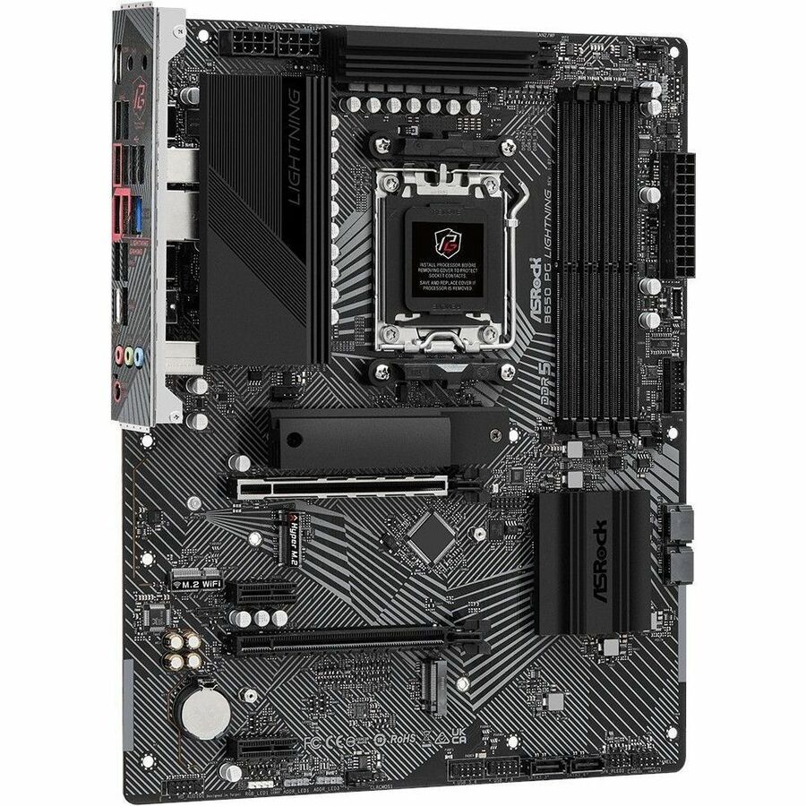 ASRock B650 PG LIGHTNING Gaming Desktop Motherboard - AMD B650 Chipset - Socket AM5 - ATX - Image 4