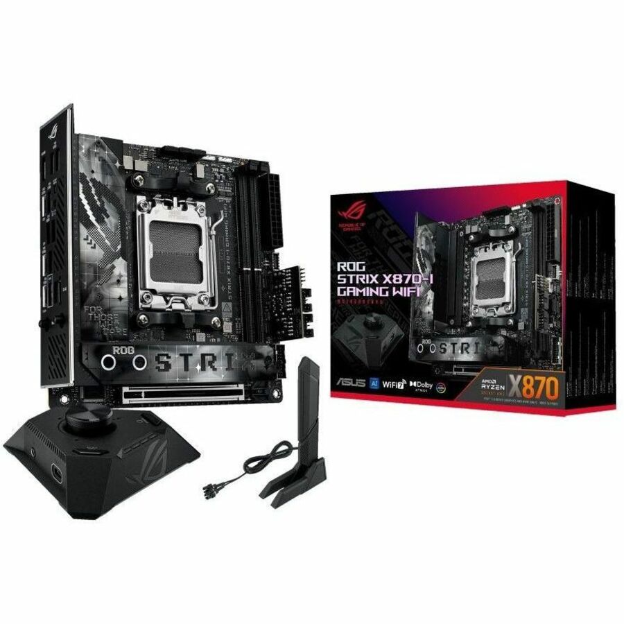 Asus ROG Strix X870-I GAMING WIFI Gaming Desktop Motherboard - AMD X870 Chipset - Socket AM5 - Mini ITX