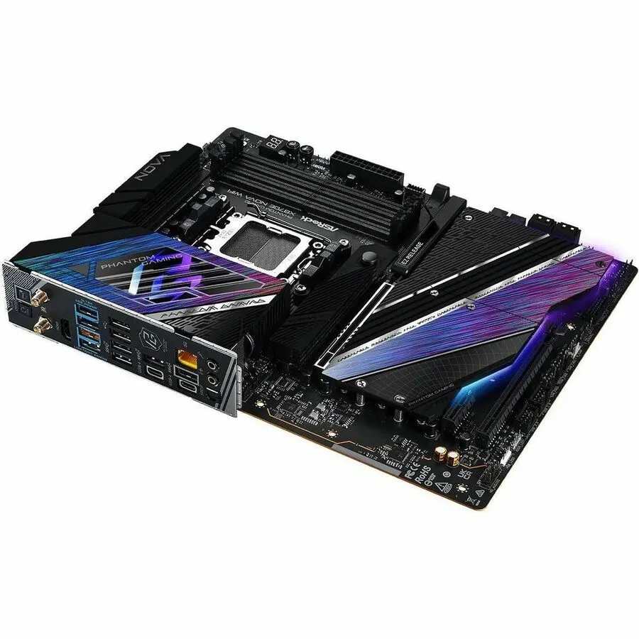 ASRock Phantom Gaming X870E NOVA WIFI Gaming Desktop Motherboard - AMD X870E Chipset - Socket AM5 - ATX - Image 4
