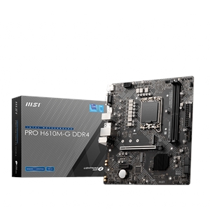 MSI H610M-G DDR4 Desktop Motherboard - Intel H610 Chipset - Socket LGA-1700 - Micro ATX