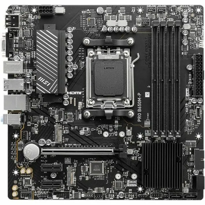 MSI B650M-P Gaming Desktop Motherboard - AMD B650 Chipset - Socket AM5 - Micro ATX - Image 3
