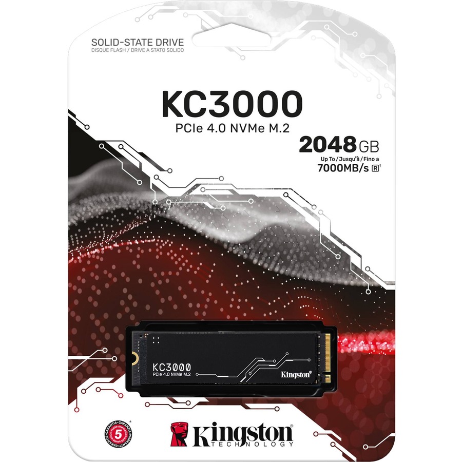 Kingston KC3000 2 TB Solid State Drive - M.2 2280 Internal - PCI Express NVMe (PCI Express NVMe 4.0 x4) - Image 2