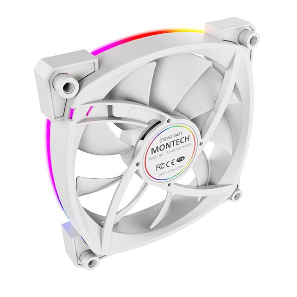 MONTECH RX120 PWM WHITE ARGB 120mm, White - Image 2