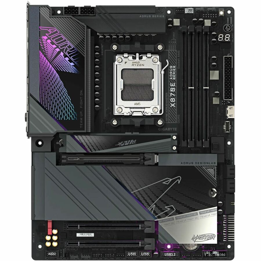GIGABYTE X870E AORUS MASTER Gaming Desktop Motherboard - AMD X870E Chipset - Socket AM5 - ATX - Image 2